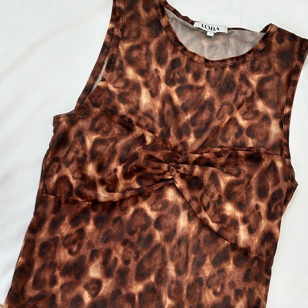LOBA REVOLVE Zahara TWO PIECE SET leopard print low waisted pants & top🐆 - Picture 6 of 7